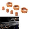 7Pcs/Set Aluminum Car Central Control Switch Knob Ring Cover Trim For Honda Civic 11th -up For CRV CR-V -2024