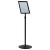 Podium Poster Stand Silver A3 PVC and Steel