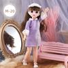 12 Inch 30 CM Bjd Anime Doll With Clothes Kids Girls 4 To 16 Years Dollhouse Accessories Skirt Hat Headdress Dress Up DIY Toys