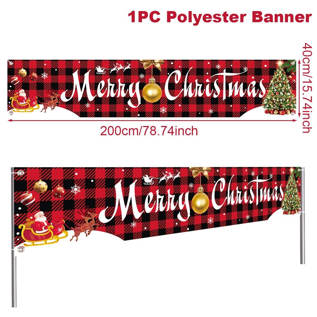 Christmas Outdoor Banner Merry Christmas Decorations For Home 2025 Navidad Kerst Xmas Decor Noel Kerst Happy New Year Gift 2025