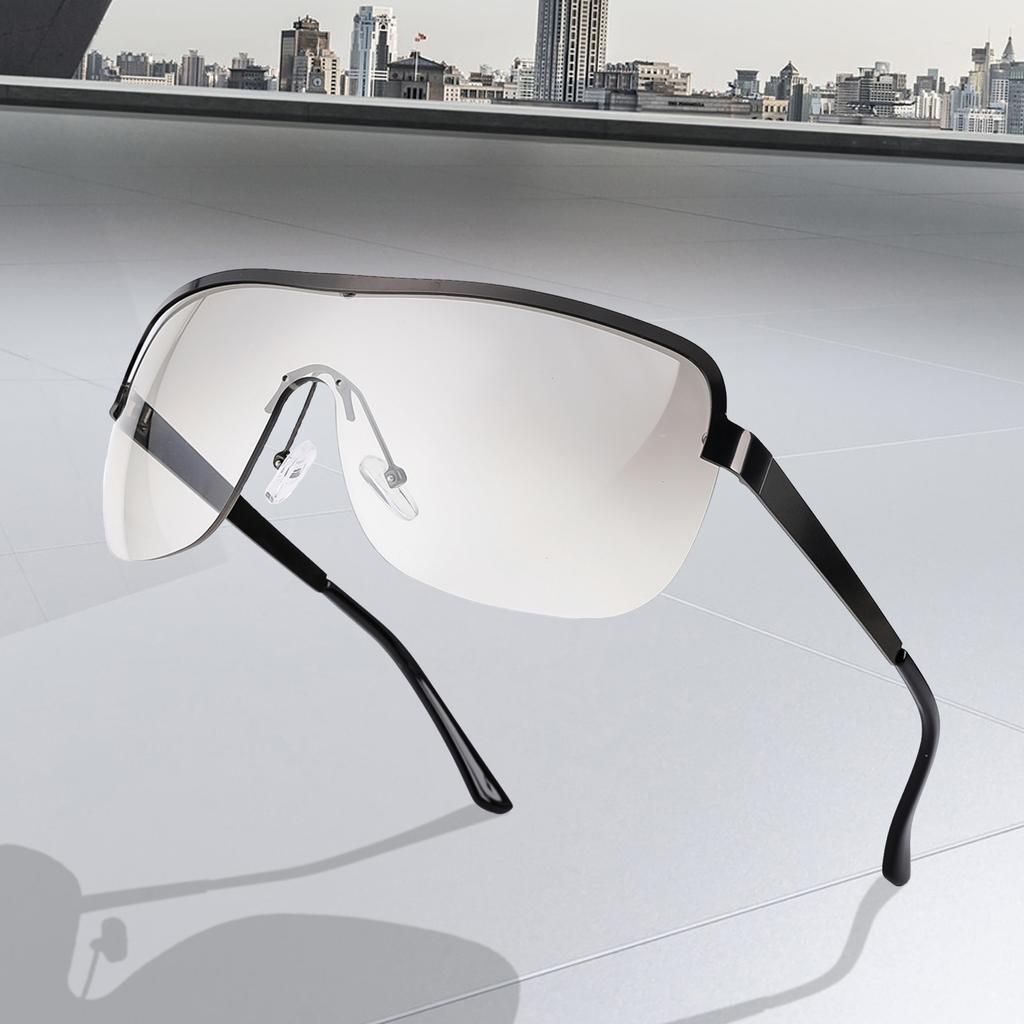 Oversized Sunglasses Magnesium Aluminum Alloy Frame Uv400 Fashion Glasses