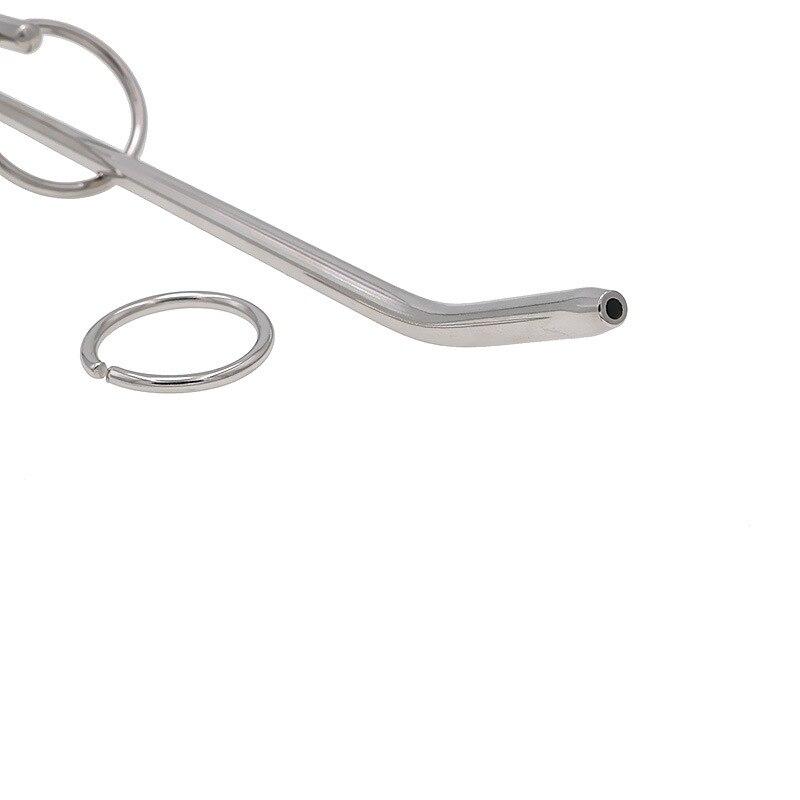 Long Hollow Urethral Rod Stainless Steel Masturbation Device Sex Tool Penis Plug Urethral Stimulator Sounding Urethral   Slave