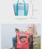 Solid Color Beach Bag: Portable Outdoor Travel and Swimming Storage Solution