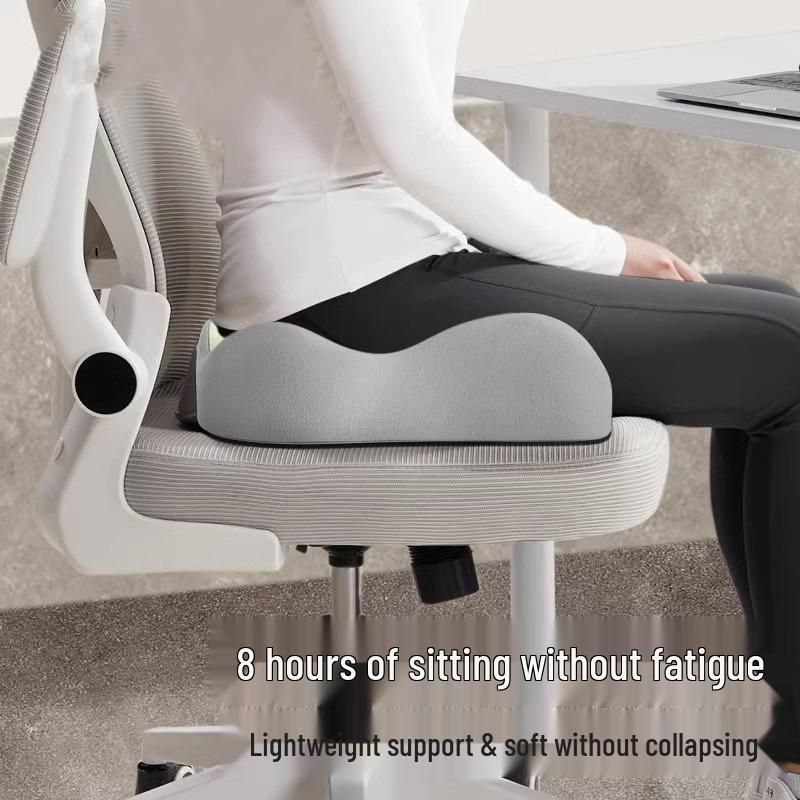 Memory Foam Lumbar Cushion Set: Ergonomic Office Chair and Student Seat Mat