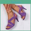 Womens Heel Over High Sandals Fish Mouth Slim Heel Sleeve Womens Sexy Roman Sandals