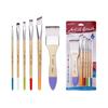 3 Set Nylon Hair Painting Brush Artist Paint Brush Watercolor Acrylic Paint Brush Drawing Supplies for Oil Painting