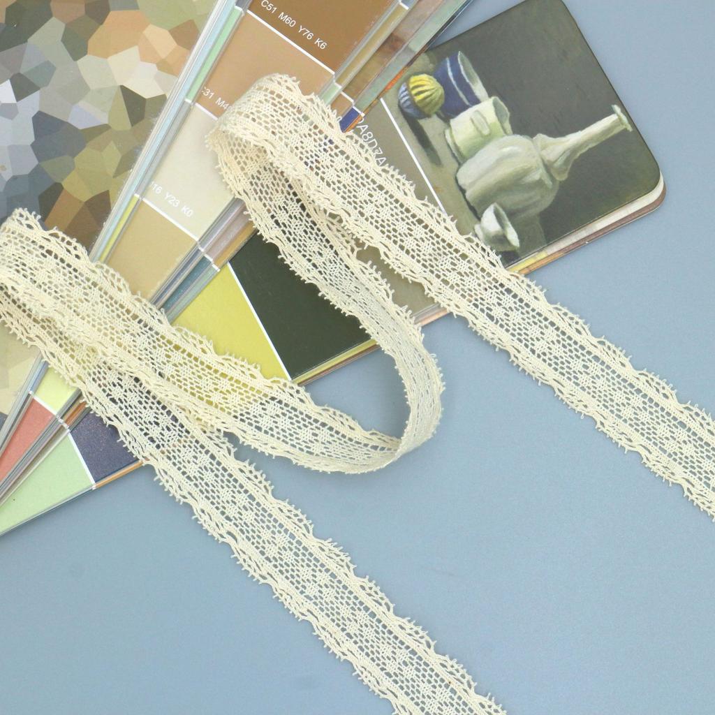 Cotton Thread Lace Tablecloth Handmade Hanfu Decorative Accessories Lace Exquisite Hollow Lace Accessories Lace