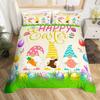 Easter Egs Soft Duvet Cover Easter Beding Set,Rabit Tail Warm Comforter Cover Lovely Carton Rabit Pet Animal Comfortable Quilt Cover Single Quen