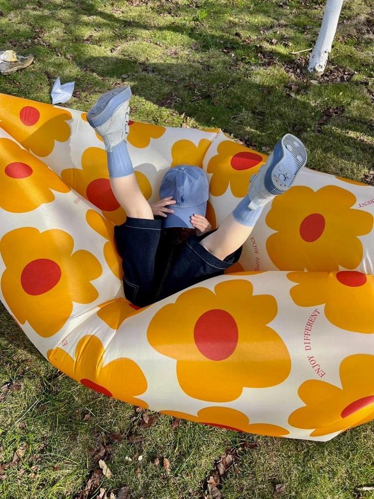 Portable Inflatable Sofa & Air Bed – Outdoor Recliner with Pillow