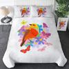 Shabby Chic Floral Duvet Cover Set Vintage Rose Butterfly Pattern Watercolor Flowers Bedding Set 2/3pcs,Botanical Comforter Sets