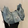 Versatile Bag Women S   Chain Simple Shoulder Bag Casual Crescent Bag