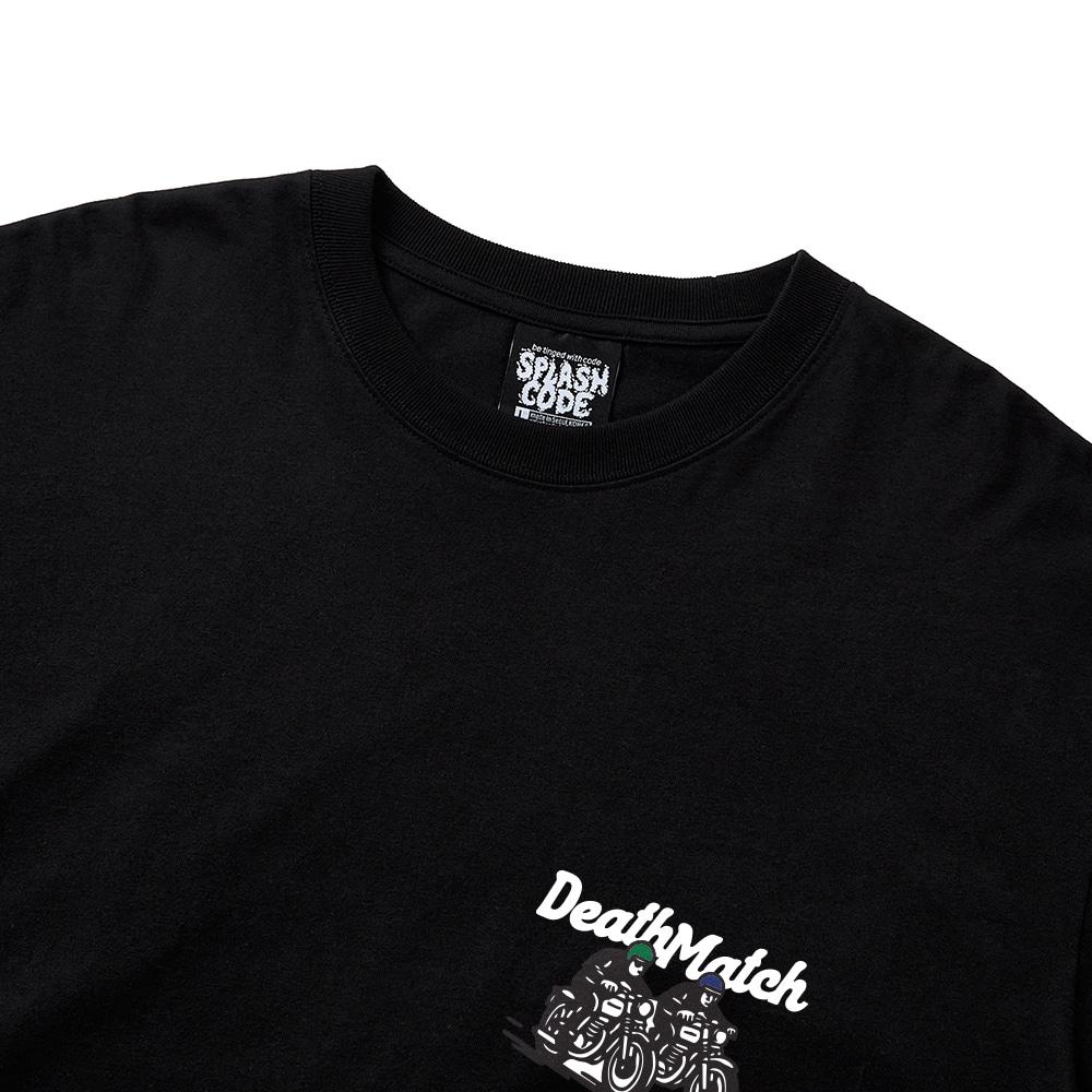 Seupeullaesikodeu Long Sleeve Black - Death Match Cartoon