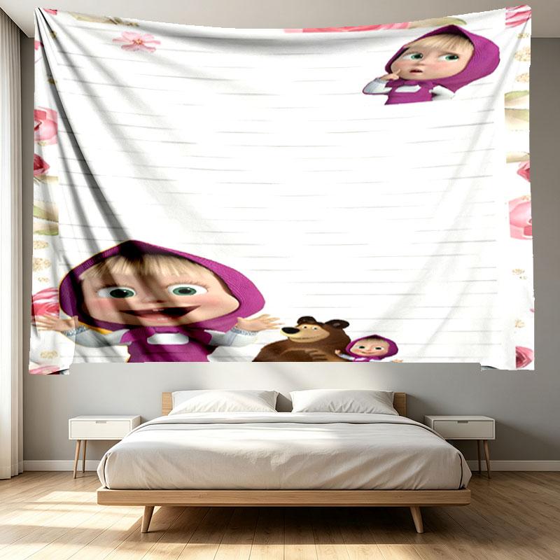 cartoon animation Print Tapestry - Portable Wall Decor Cloth, for Home, Dorm, Travel, Bedroom, Living Room - Ideal Birthday Housewarming Gift