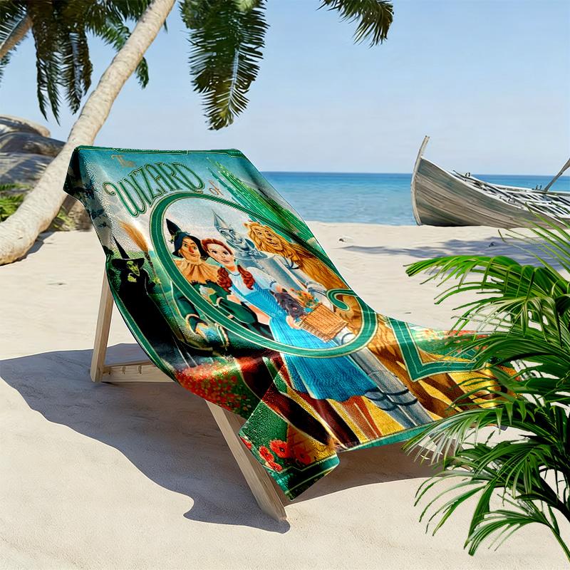 Magic Adventure Oz Beach Towel Beach Portable for Travel Absorbent Bath Towel Quick-drying Swim Towel Seaside Outdoor Picnic Beach Mat Fashion
