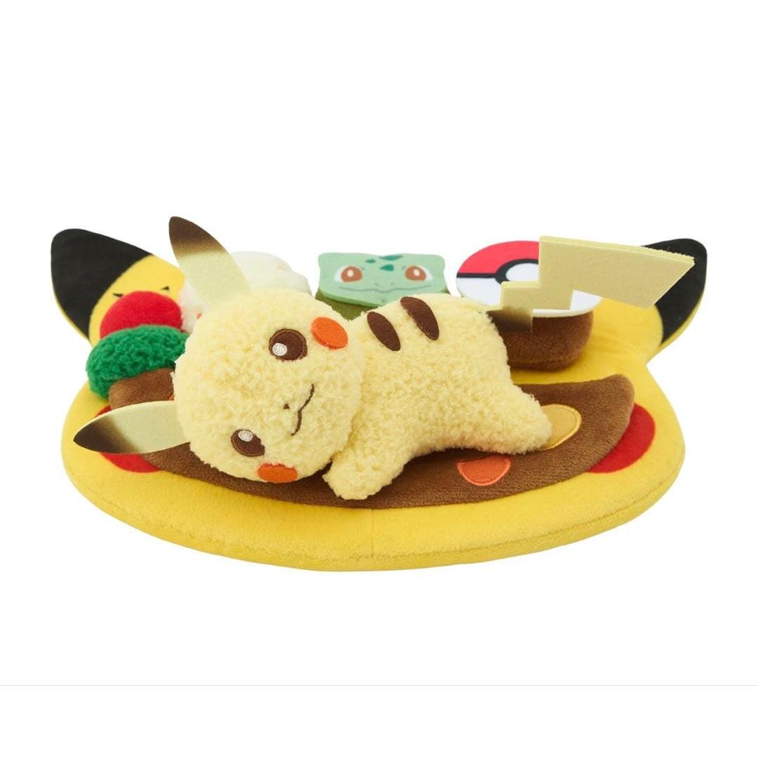 Pokemon Center Cafe plate style stuffed toy Pikachu