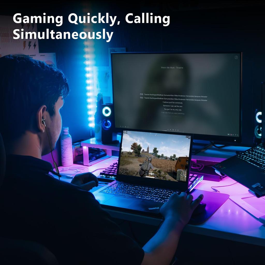 Wired Earphones with Volume Noise Compatible with Samsung Galaxy iPhone Pro and Pixel Phones USB-C Mic, Control, Cancellation, S24, S23, S22, 17, 16,