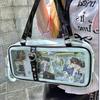 Y2K New Original Design Ita Bag Fashion Women Shoulder Bag Sweet Girl Transparent Cosplay Handbag DIY Badge Display Underarm Bag