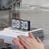 Minimalist Dual-Use LED Alarm Clock with Voice Control and Temperature Display