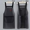 Fashion PU Kitchen Apron Oil Resistant Waterproof Work Apron Dirt-Proof Cleaning Aprons Household
