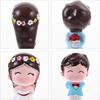 1 Pair Wedding Cake Topper Bride and Groom Resin Couple Statue Decorative Figurine Miniature Ornament for Cake Decoration