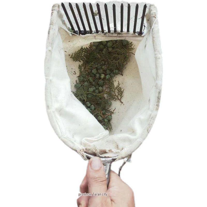 Эффективный инструмент для сбора фруктов с сетчатым мешком: Экономьте время и силы, идеально для боярышника и красных фруктов