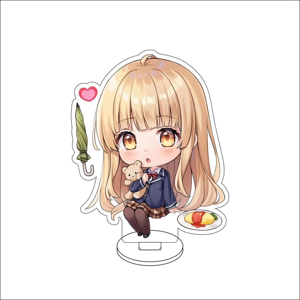 10CM Anime BanG Dream! Figure Stand Model Tsukushi Futaba/Nanami Hiromachi/Mashiro Kurata Cute Desk Decor Standing Sign Gifts