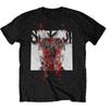 Men's Slipknot Devil Single - Logo Blur (Back Print) Slim Fit T-shirt Large