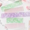 PET Glitter Washi Tape for Kids Girl Sweet Star Dot Plaid Cloud Series DIY Scrapbook Decoration Decal Ins Style Journal Decor