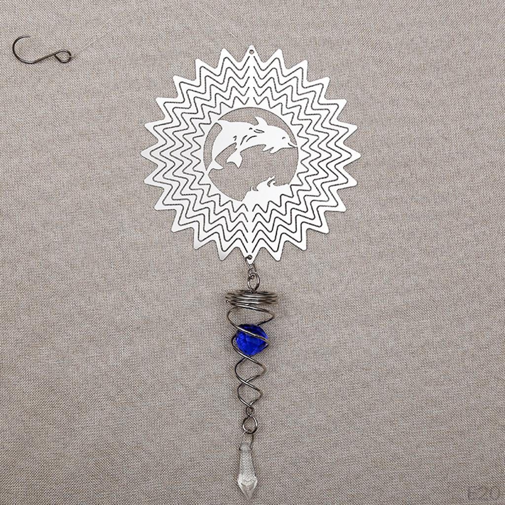 for window and wall Door Hanging Home Decor with Hook Spiral Wind Chimes Tail Outdoor Yard