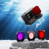 Dive Filter For Action Cameras Opticaled Glass Lens Cover Waterproof Anti Fog Rusts Resistant Aluminum Frame