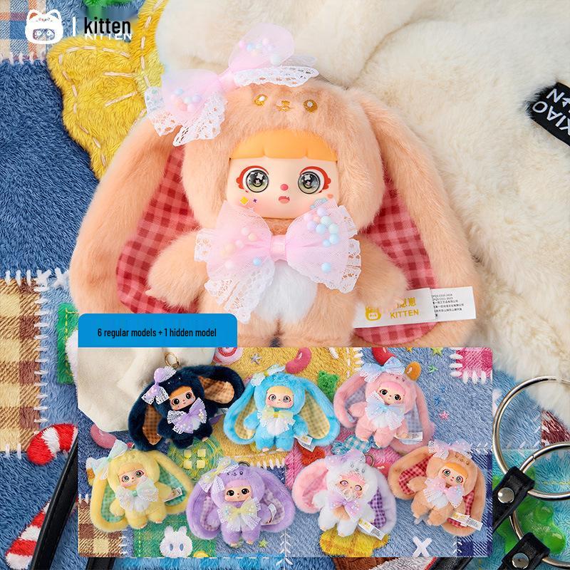 Three Little Hairs Lucky Rabbit Plush - Cute Bedroom Decoration