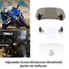 Motorcycle Universal Adjustable Windscreen Wind Deflector Windshield Extension Spoiler Air Deflector For BMW R1200GS