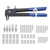 86-teiliges Nietpistolen-Set mit robusten Muttern und Gewinde, Nietmuttern, Nagelpistole, Haushaltsreparatur-Werkzeugset, Handnietmuttern-Set