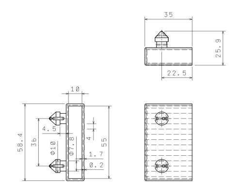 Spring Bar Holder Attachment For Metal Frame 10 Pcs