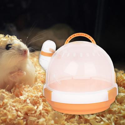 Breathable Dwarf Hamster Carrier Habitat Outgoing Transport Travel Cage with 60ML Water Bottle for