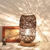 Wooden Rattan Twine Led Night Light USB Plug Atmosphere Light Decor Lighting Bedside Lamp  Reading