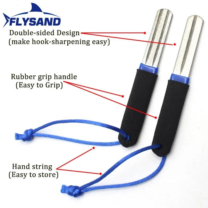 Portable Outdoor Double Groove Fishing Hook Sharpening Hone New Grinding Hook Sharpener Tool Fish Accessories
