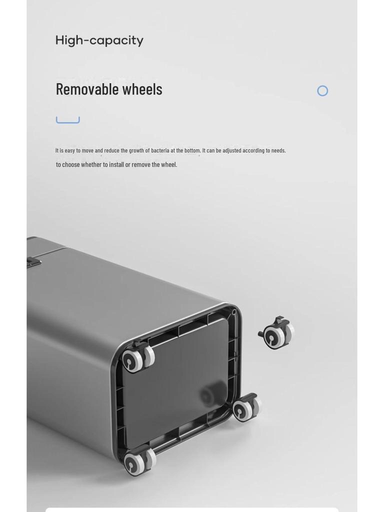 Jieanhui Smart Induction Trash Can with Lid for Bathroom, Kitchen, and Living Room - Automatic Packaging