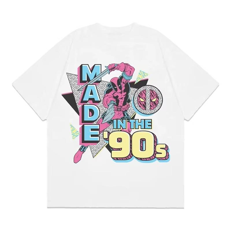 

Deadpool Oversized Cotton TShirt Y2K Streetwear Retro Harajuku Punk Fashion Casual Crew Neck Short Sleeve Top for Men Women M