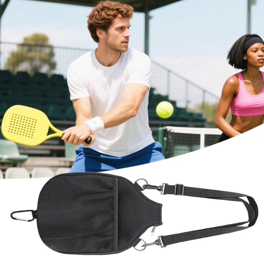 Large Capacity Pickleball Paddle Cover Zipper Closure Pickleball Racket Bag  Unisex