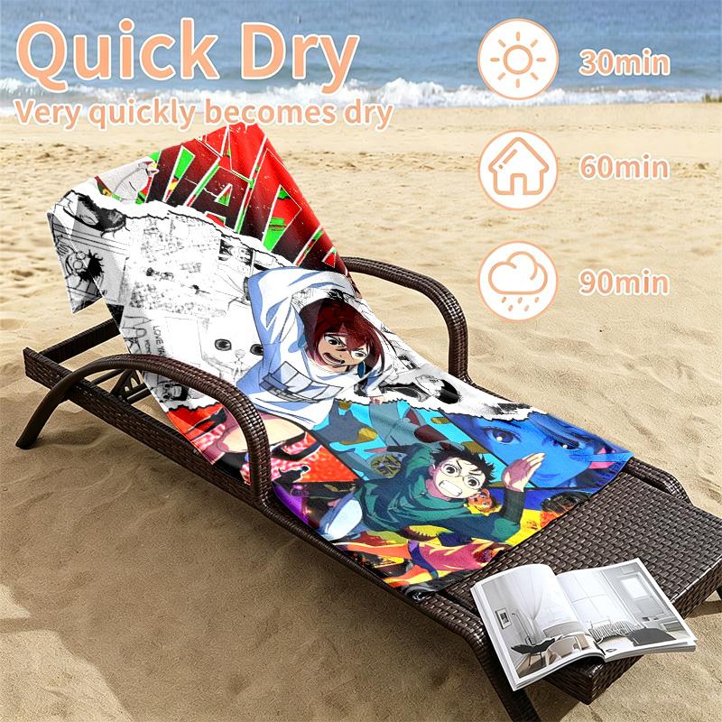 Dandadan Beach towels also serve as bath towels summer essential a musthave for the outdoors the beach and the pool
