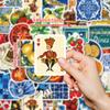 1050Pcs Mediterranean Style Retro Ins Style Graffiti Stickers Fun Personalized Creative Decorative Scrapbook Suitcase Decals