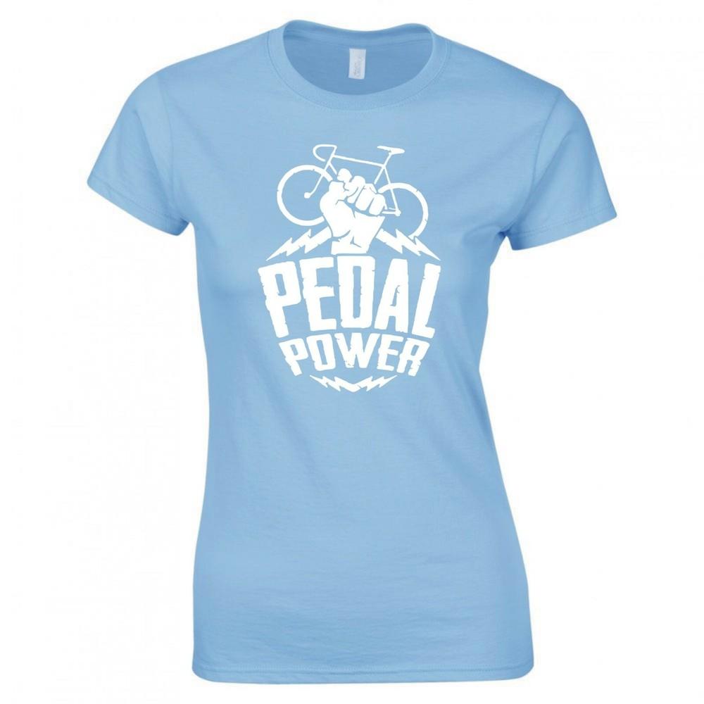 Funny Bicycle Pedal Power Skinny Fit TShirt S