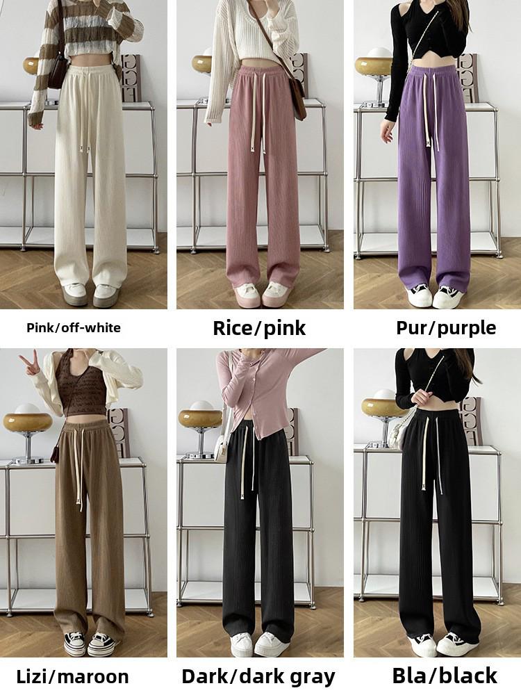 Pantaloni largi cu dungi Meteor pentru femei, casual, pentru primăvară și vară