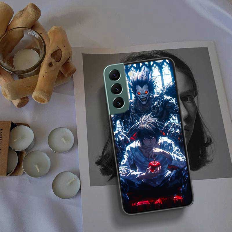 Anime Deth Note Light Yagami Phone Case For Samsung Galaxy S22 S25 Ultra S21 S10 Plus S26 Edge S20 S23 S24 FE Cover Silicone