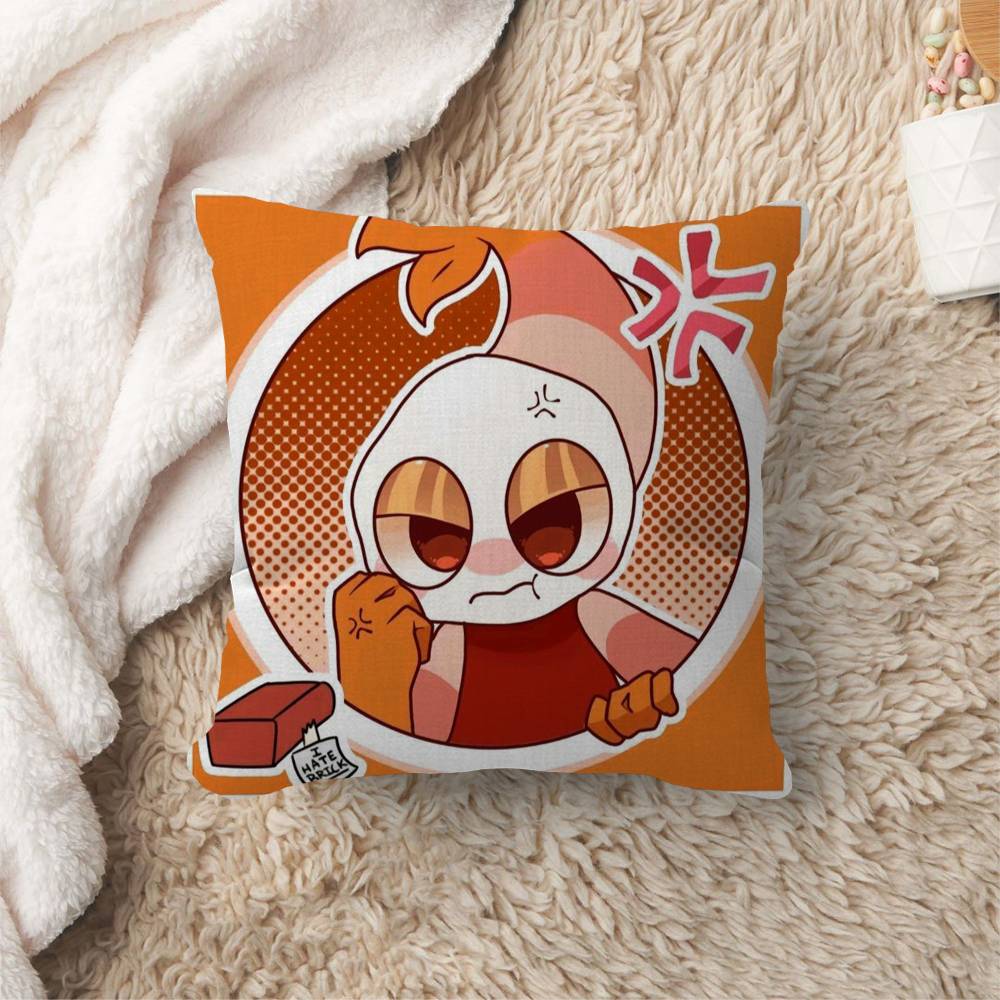 Hot Horror Game Dandys World Pillow Gift Home Office Decoration Bedroom Sofa Car Cushion Cover Case X