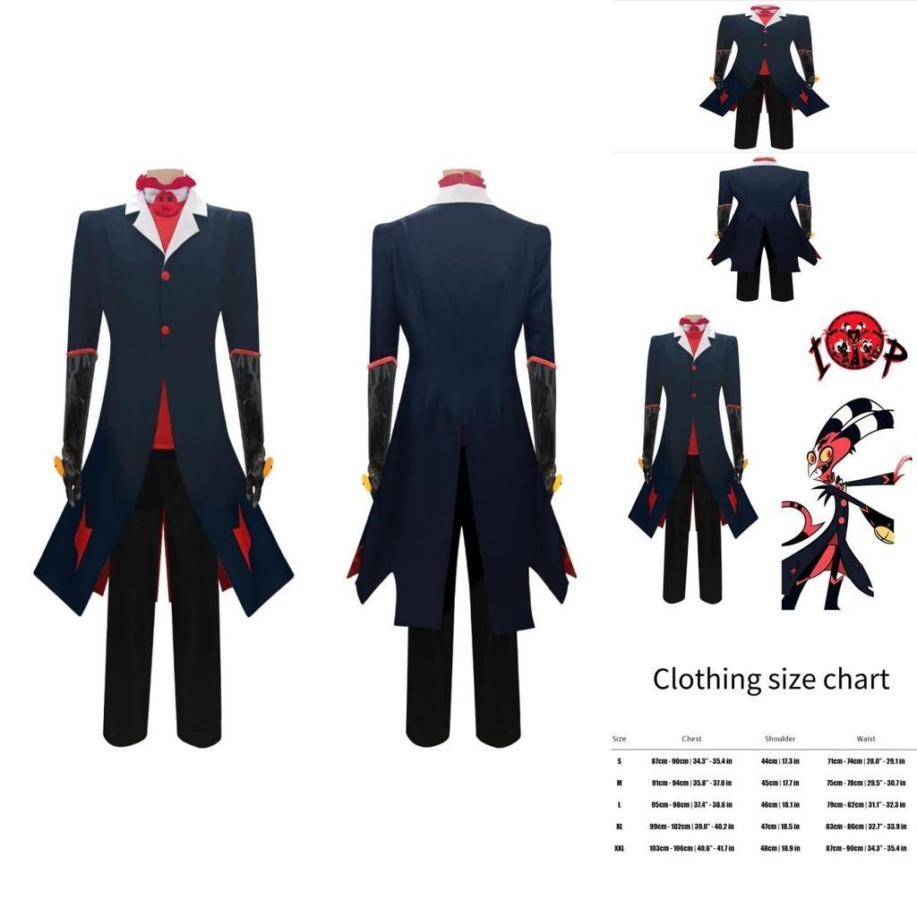 Polyester Blend Fabric Hell Boss Cosplay Suit Halloween Performance Costume