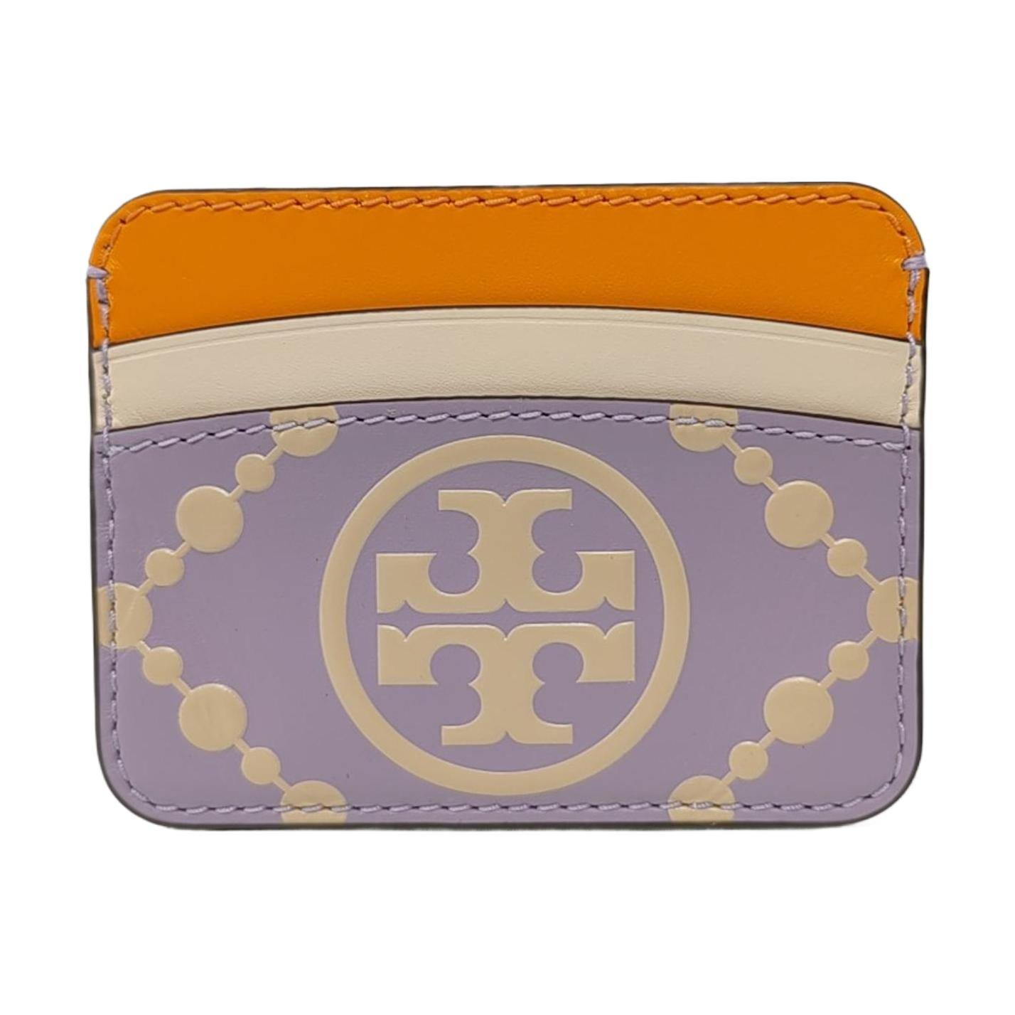 [Pre-Owned] Tb T Monogram Jacquard Leather Mini Wallet - Excellent #RMBXRY ONE SIZE