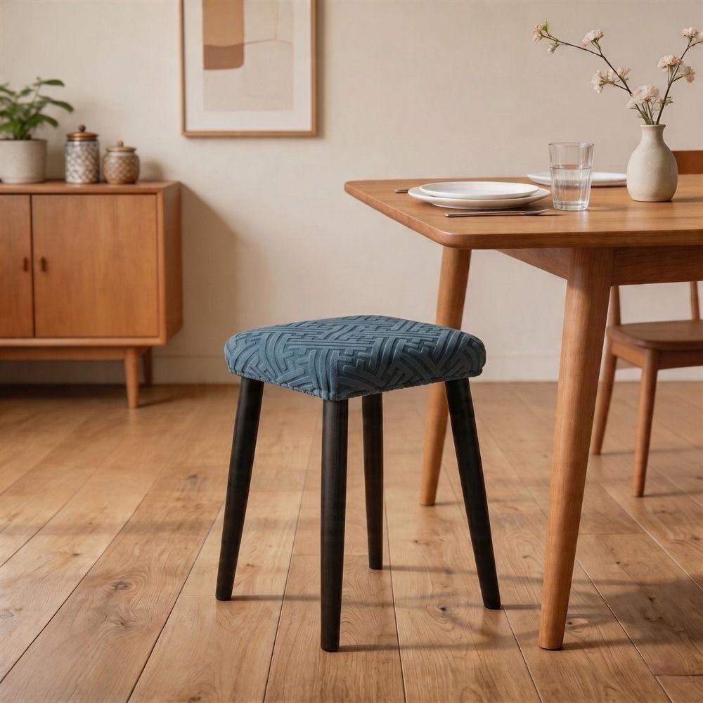 Waterproof Chair Seat Cover Washable Stool Cover Stretch Seat Covers  for Square Chairs