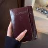 Passport Cover PU Passport Bag Purse Storage Card Bag Creative Certificate Storage Bag  Men